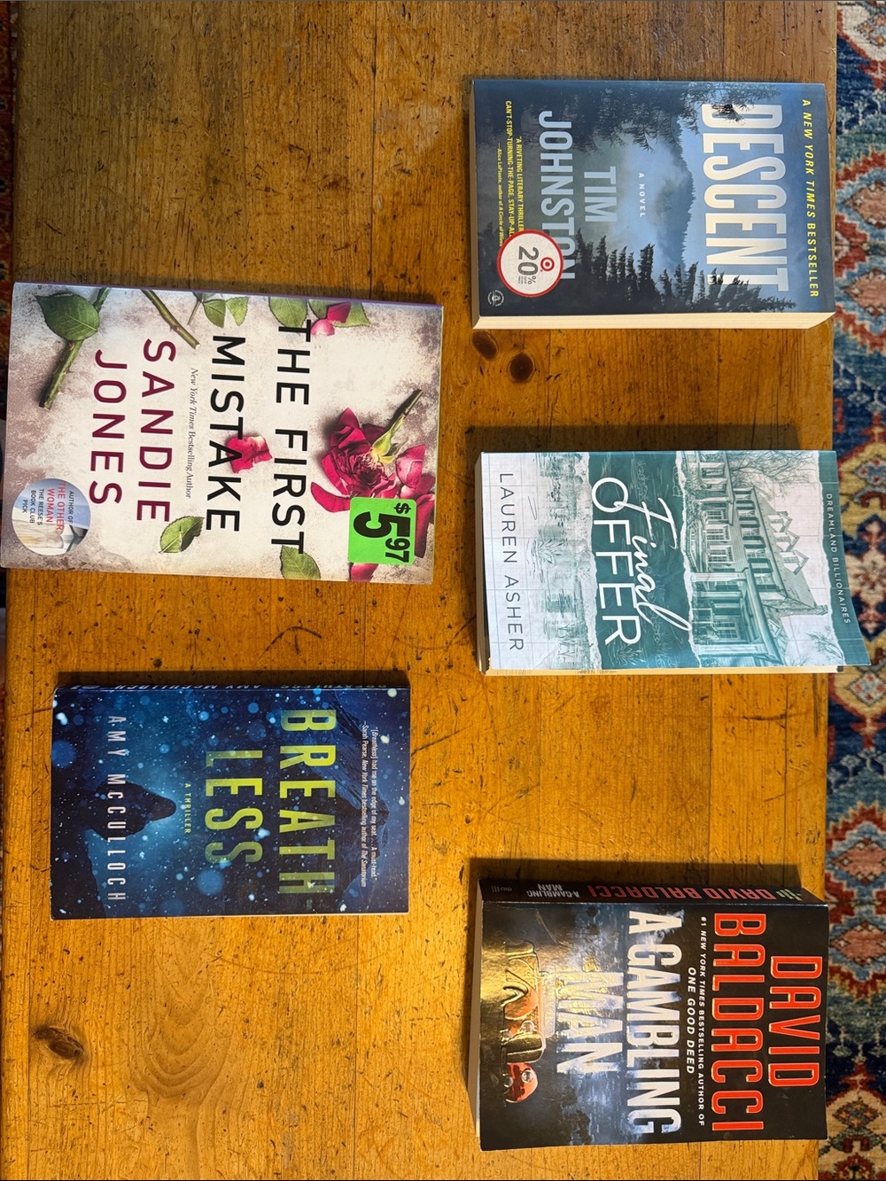Book Bundle Assorted Paperback Books Set - All great reads!! 25 all or 5 ea